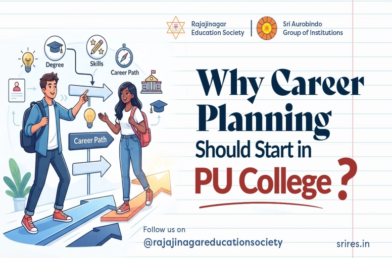 Student planning career in PU college